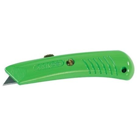 Bsc Preferred RSG-383 Safety Grip Utility Knife - Neon Green, 10PK BUY04000440